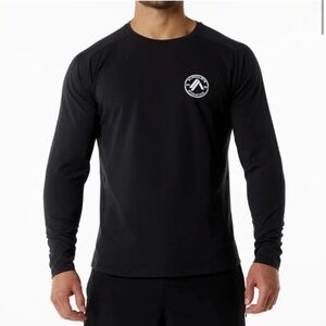 Alphalete men’s dynasty ls tee in black-new with tags
